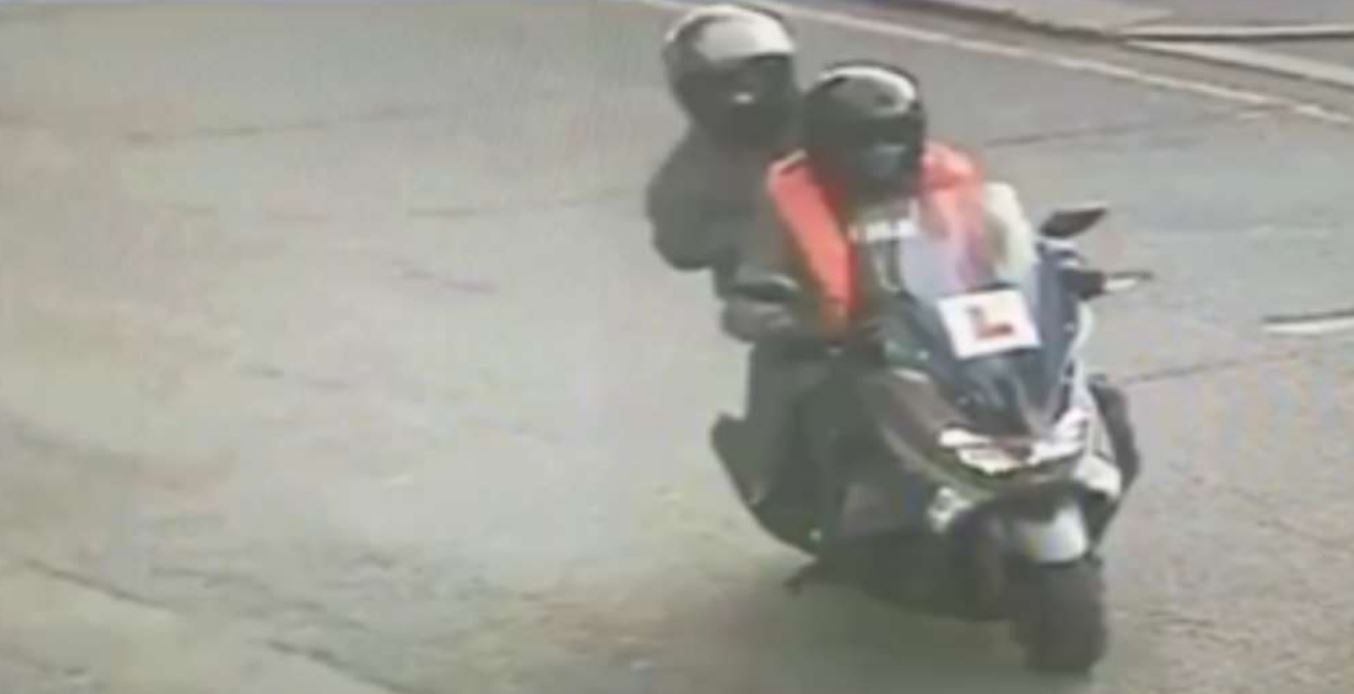 Cameron Robinson with Mason Sani-Semedo on a moped moments before shooting Chad Gordon (CPS/PA)