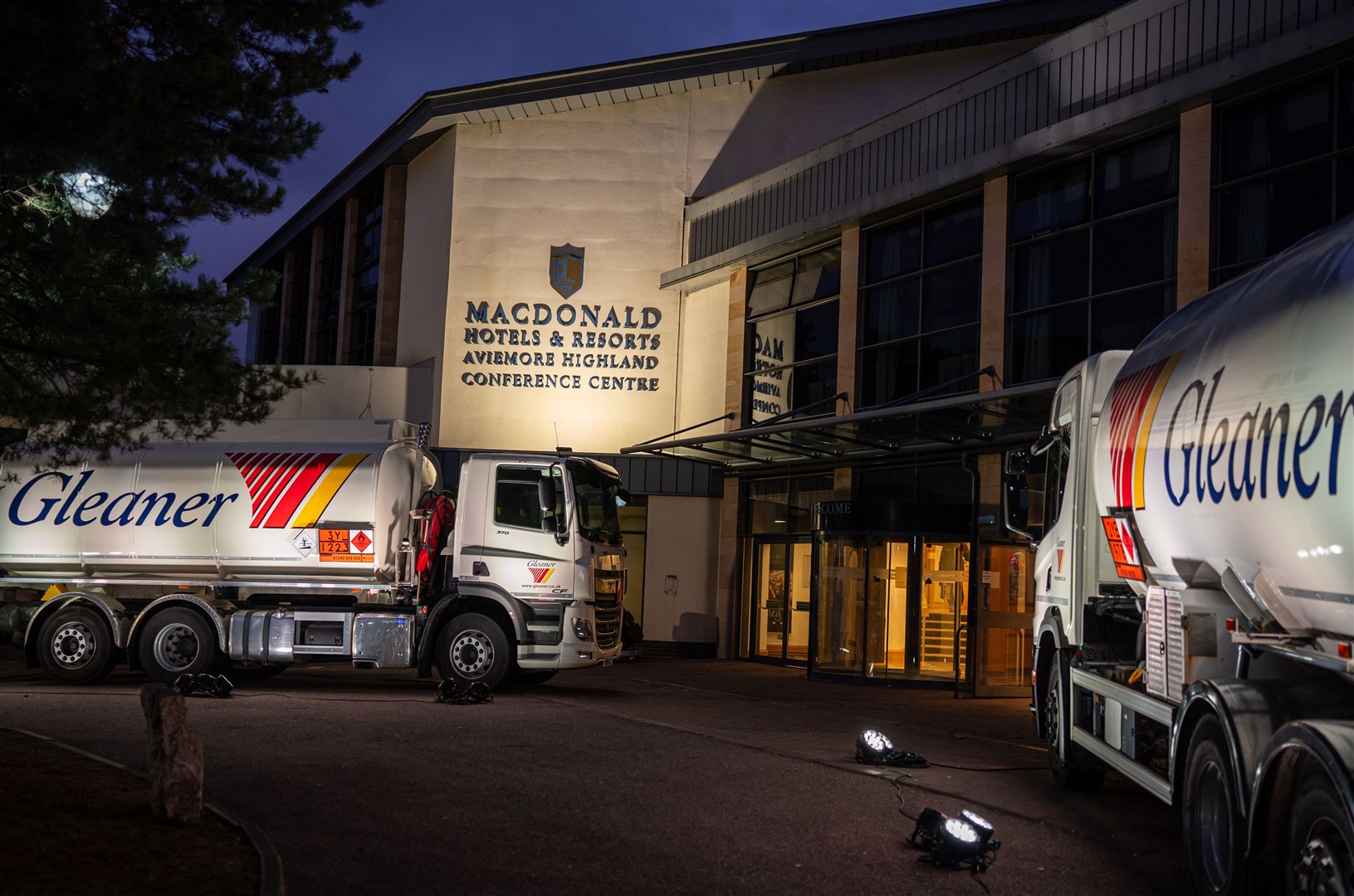 Marking the grand entrance to the event, two Gleaner tankers with personalised number plates symbolised the company's 70-year development. Picture: The Flying Scotsman - Scott Macdonald