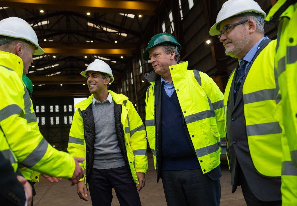 Prime Minister Rishi Sunak visits Cromarty Firth Port Authority in Invergordon with Scottish Secretary Alistair Jack. Picture: Simon Walker / No 10 Downing Street.