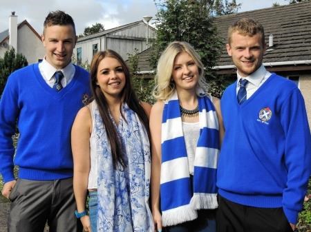 Ready for their Christmas Day TV debuts are Andy Macintosh, Jess Thompson, Thea Jones amd Ackie MacRae