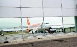 An EasyJet flight at Inverness Airport