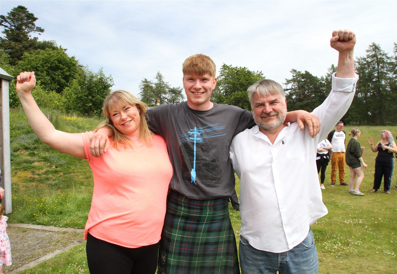 SPEECHLESS: Mum and Dad could only say it with proud tears.