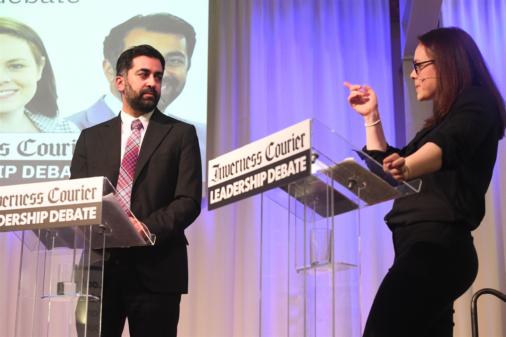 Humza Yousaf and Kate Forbes. Picture: James Mackenzie.