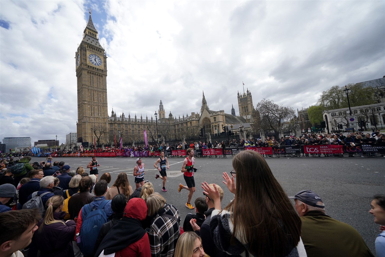 Parliament marks the final stage of the London Marathon course (Yui Mok/PA)