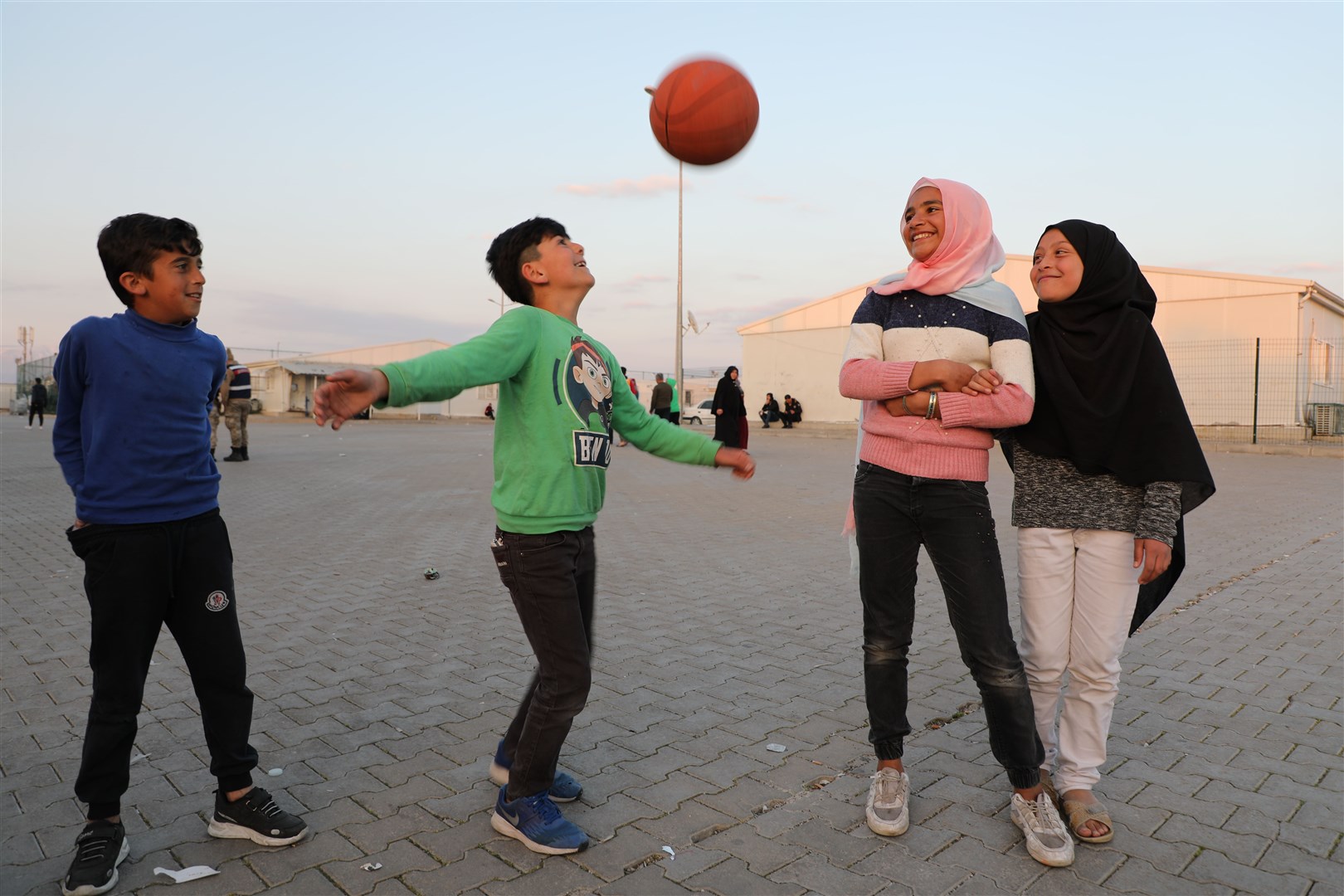 Mr English has been working to help the children with psychological help, through play and support (Unicef/PA)