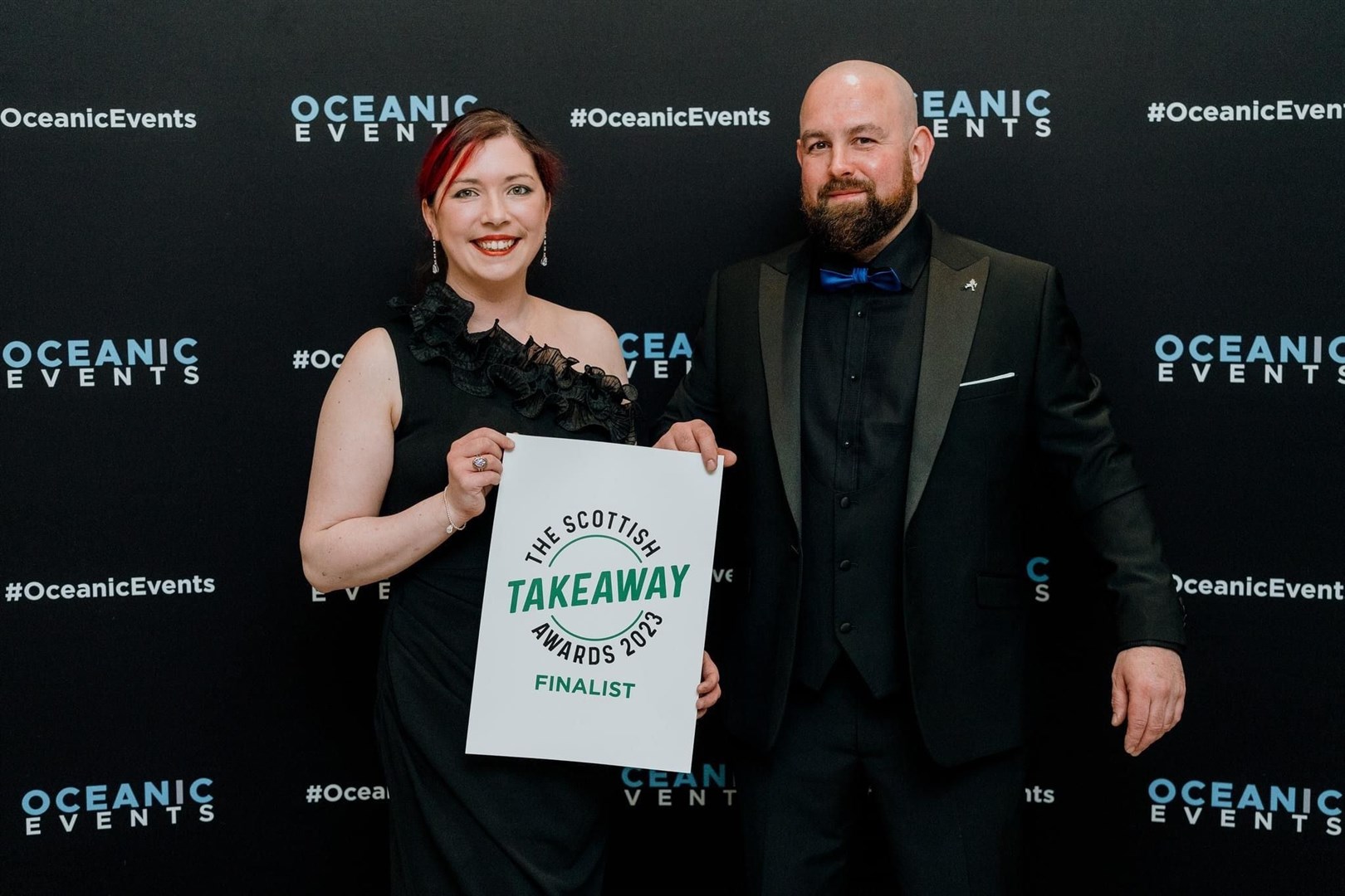 Jodie McConachie and husband Ryan after their triumph at the awards.