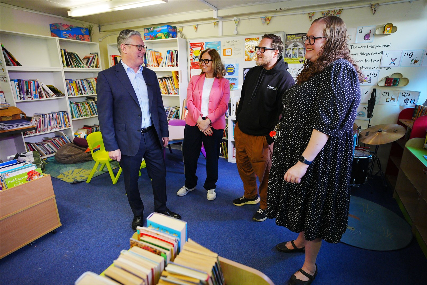 Prime Minister Sir Keir Starmer at St Michael’s Junior School in Bath (Ben Birchall/PA)