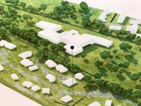 The proposed layout of the new hospital and medical centre