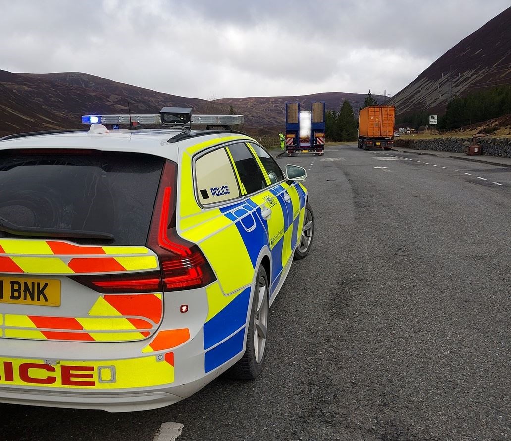 Police stop and check 71 vehicles on the A9 at Drumochter with four drivers reported to the Procurator Fiscal.