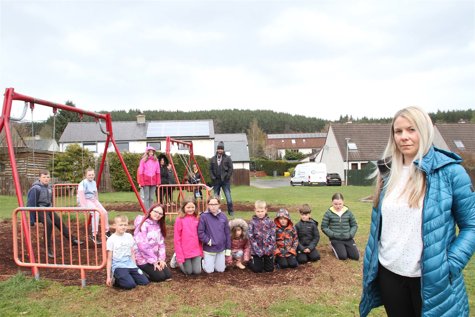 OUT OF THE FRAME: Children have lost their beloved climbing frame after a threat of legal action against the council, says Amanda MacLeod (right).