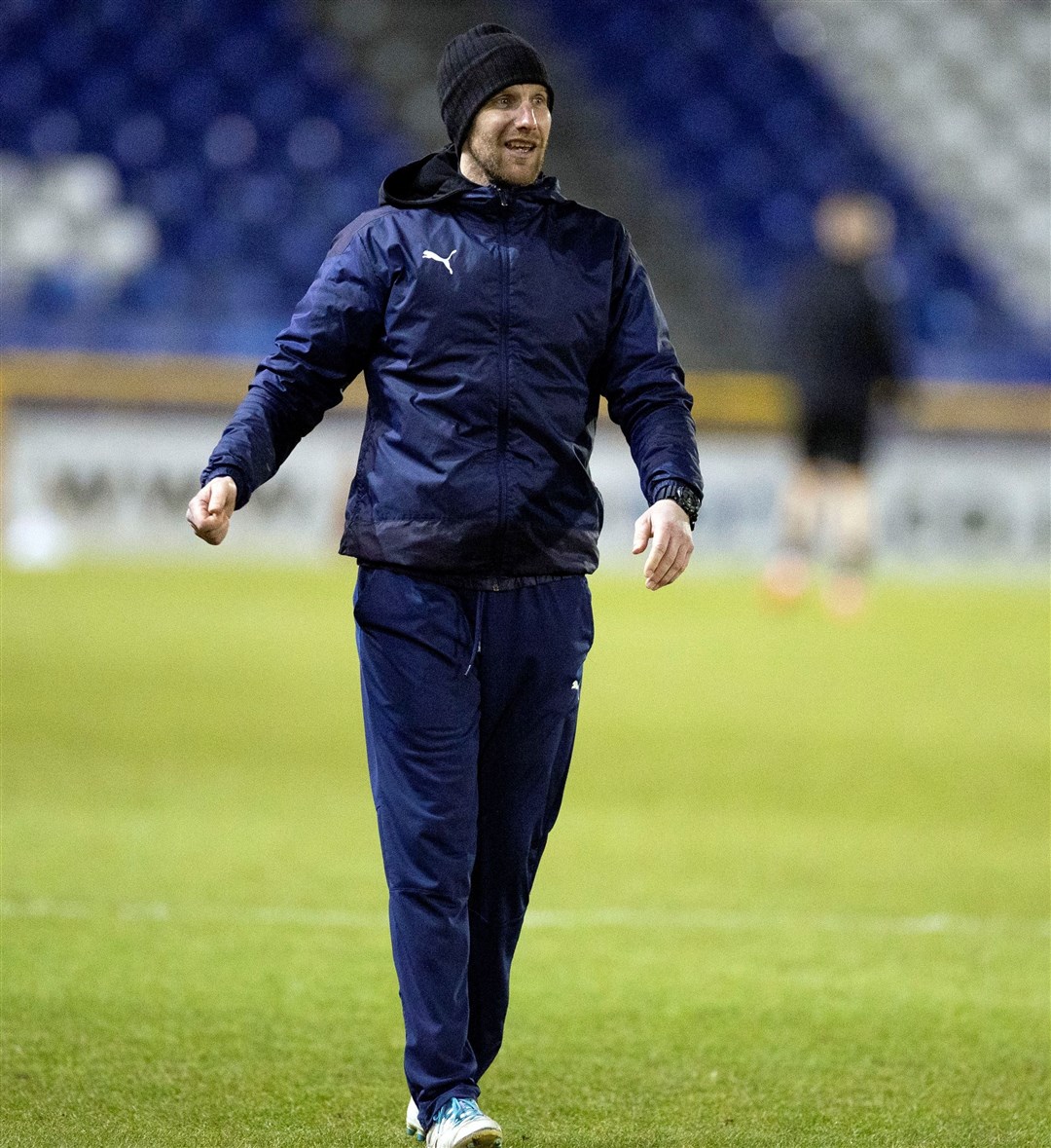 Picture - Ken Macpherson, Inverness..Inverness CT v Alloa. 23.02.21..ICT coach Ryan Esson..