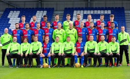Inverness Caledonian Thistle line up for their team photo ahead of the 2018/19 Championship season.