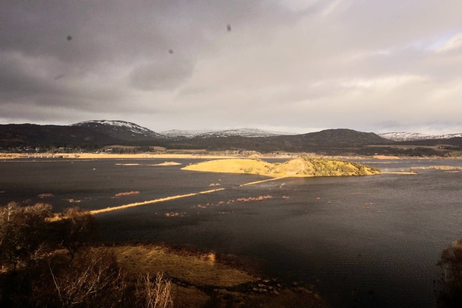 Insh Marshes become more of a loch after the big thaw