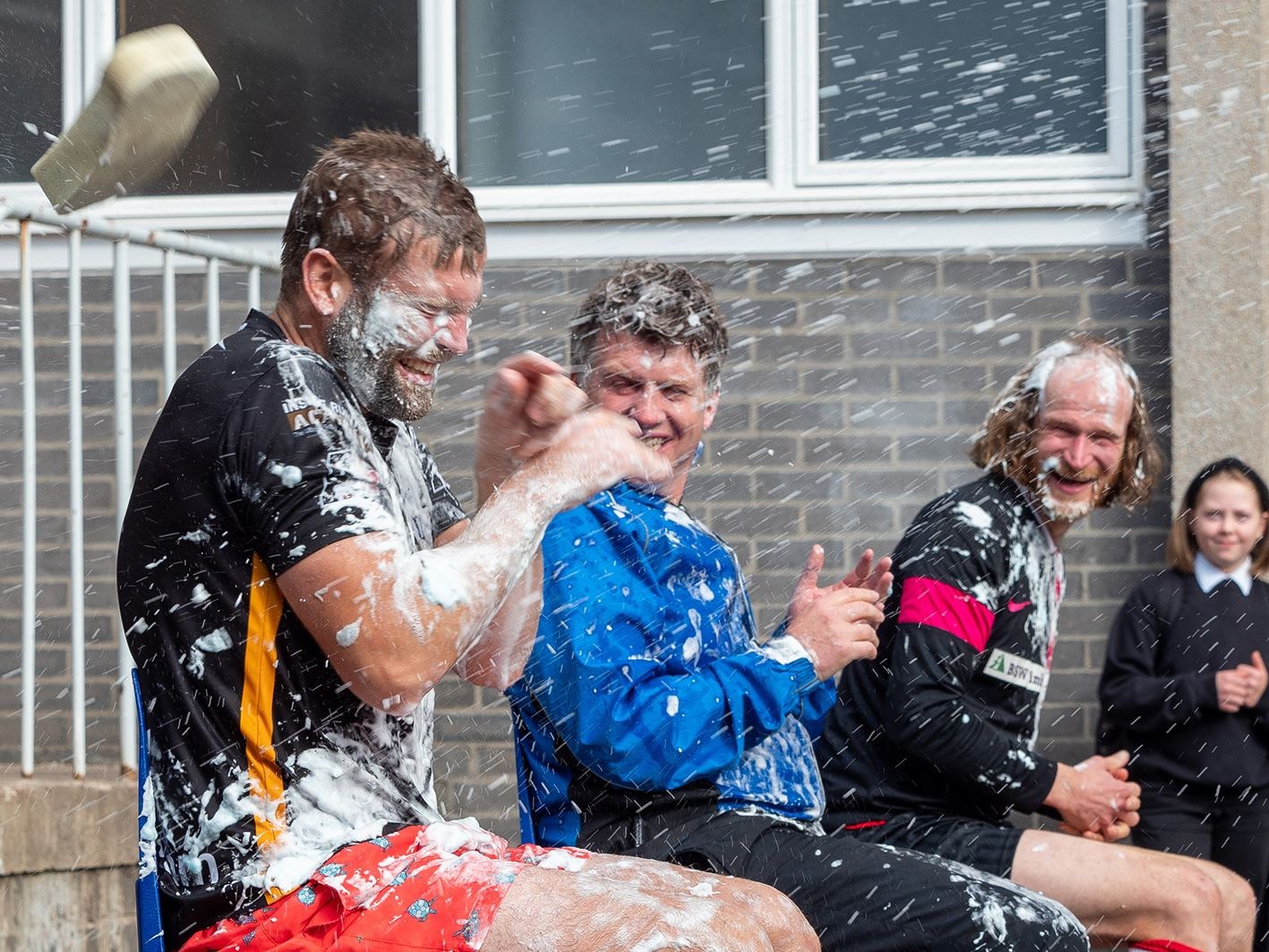 SMASH HITS: PE teacher Callum Carson, deputy head Gavin Murphy and guidance teacher Fraser Munro.