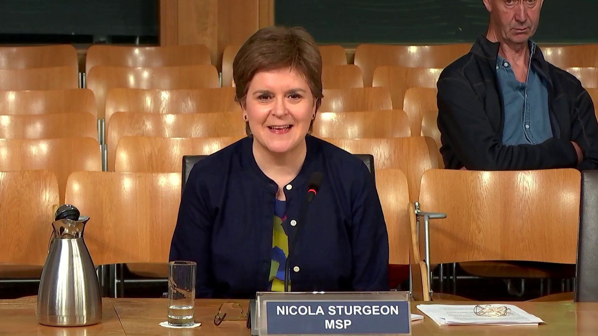 Former First Minister Nicola Sturgeon at the A9 inquiry.