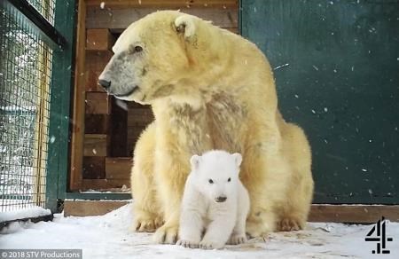 Proud mum Victoria with the new arrival