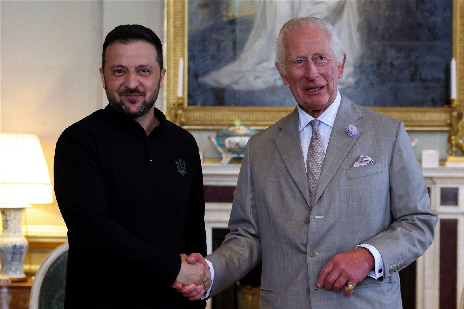 They met during the European Political Community summit at Blenheim Palace in Woodstock, Oxfordshire (Hollie Adams/PA)