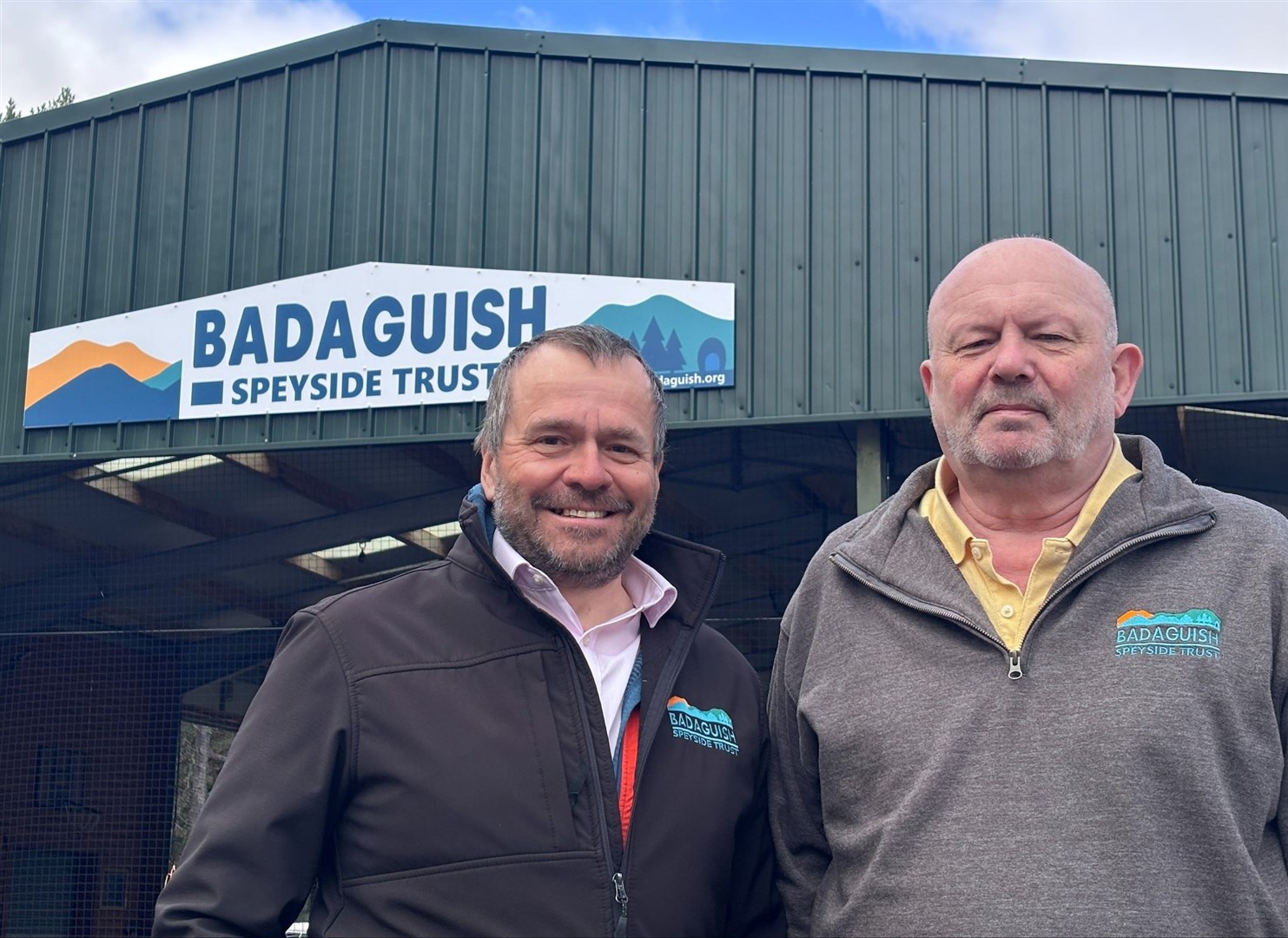NEW MAN AT BADAGUISH: Mark Tate (left) with CEO George Hobson