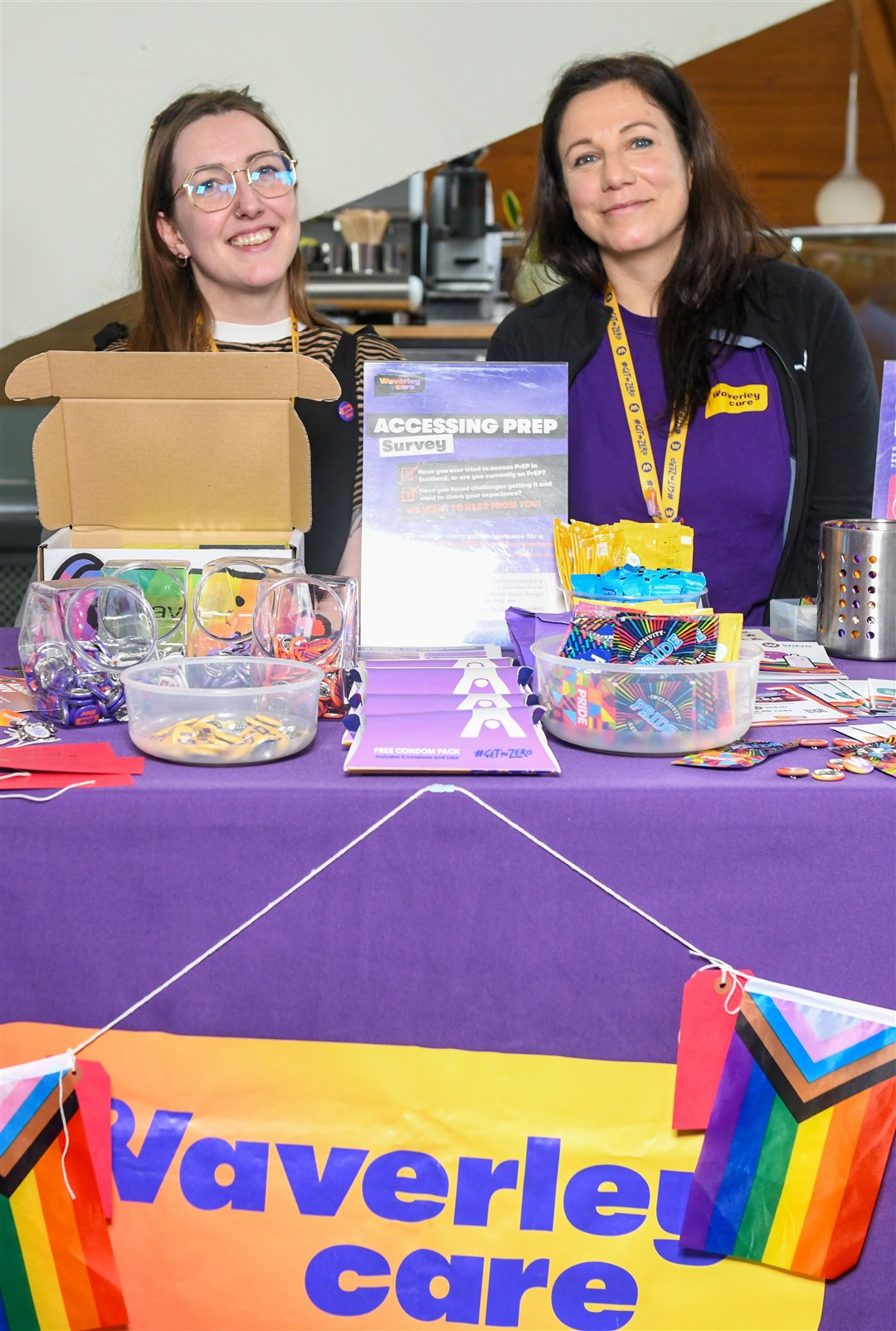 Hollie Johnson and Katia Narzisi, Waverley Care. Picture: James Mackenzie