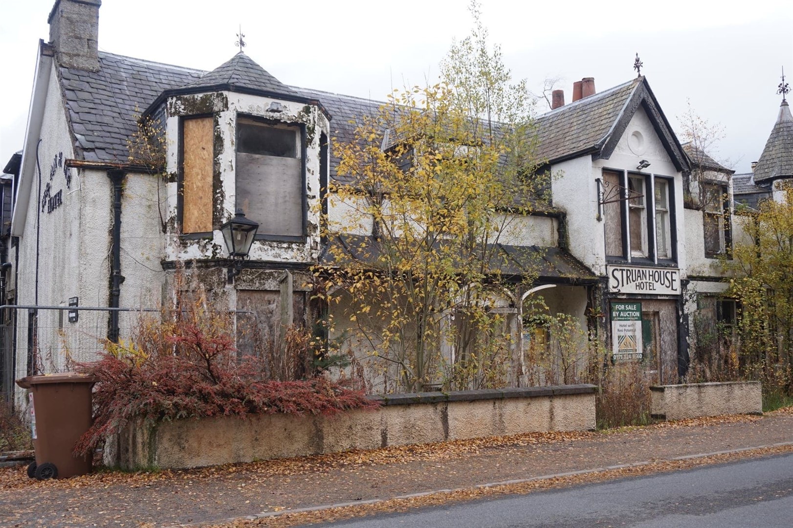 Sad sight ... The once popular Struan House Hotel in Carrbridge.