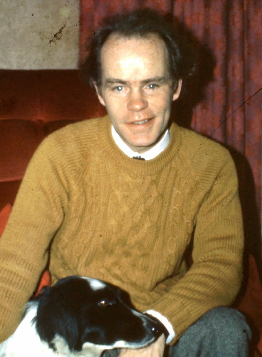 Dr Reid pictured in his younger years, his his beloved dog, Beauty (Family Handout/PA)