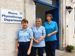 Lawson physiotherapy staff, from left, Noelle Fraser, Pamela MacDonald and Shona Paterson.