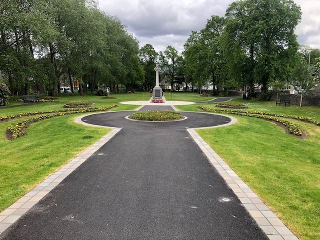 The beautifully regenerated Gynack Gardens in Kingussie