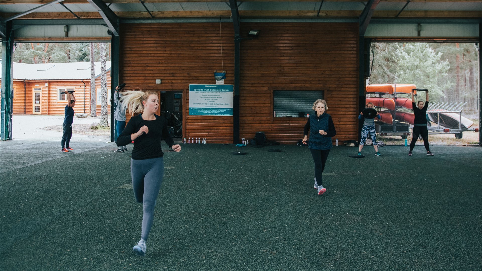 Lyn Gardiner training with Cairngorm Crossfit.