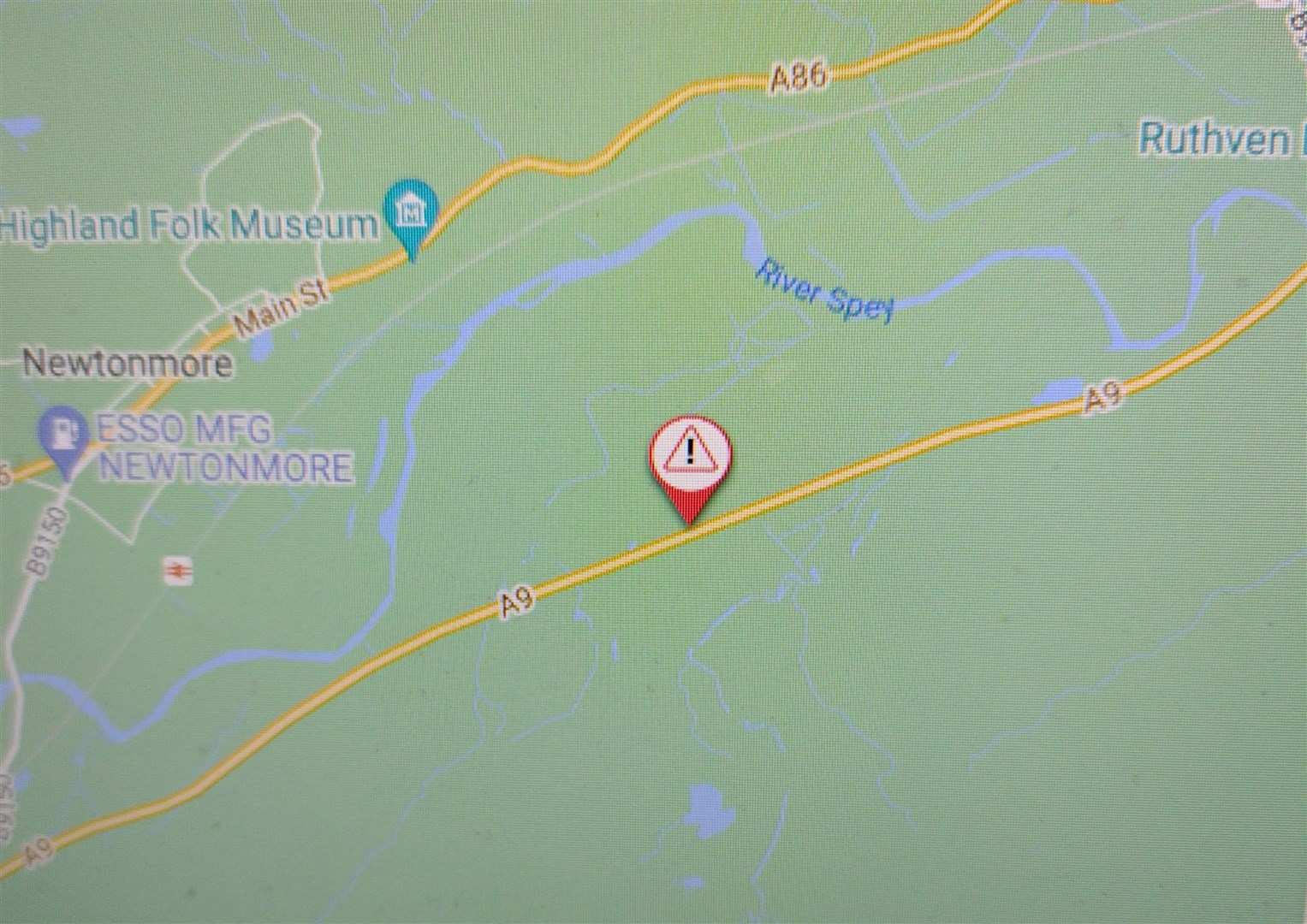 Diversions are in place at Raliabeg on the A9