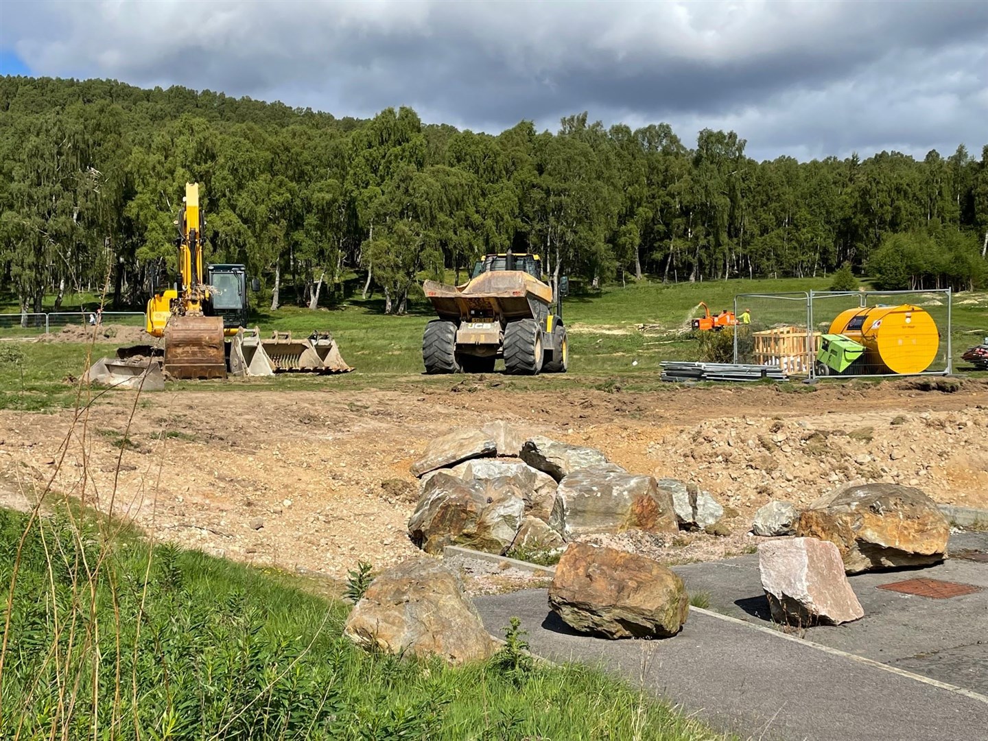 Preparations have now started ahead of housebuilding on the Pony Field in Aviemore.