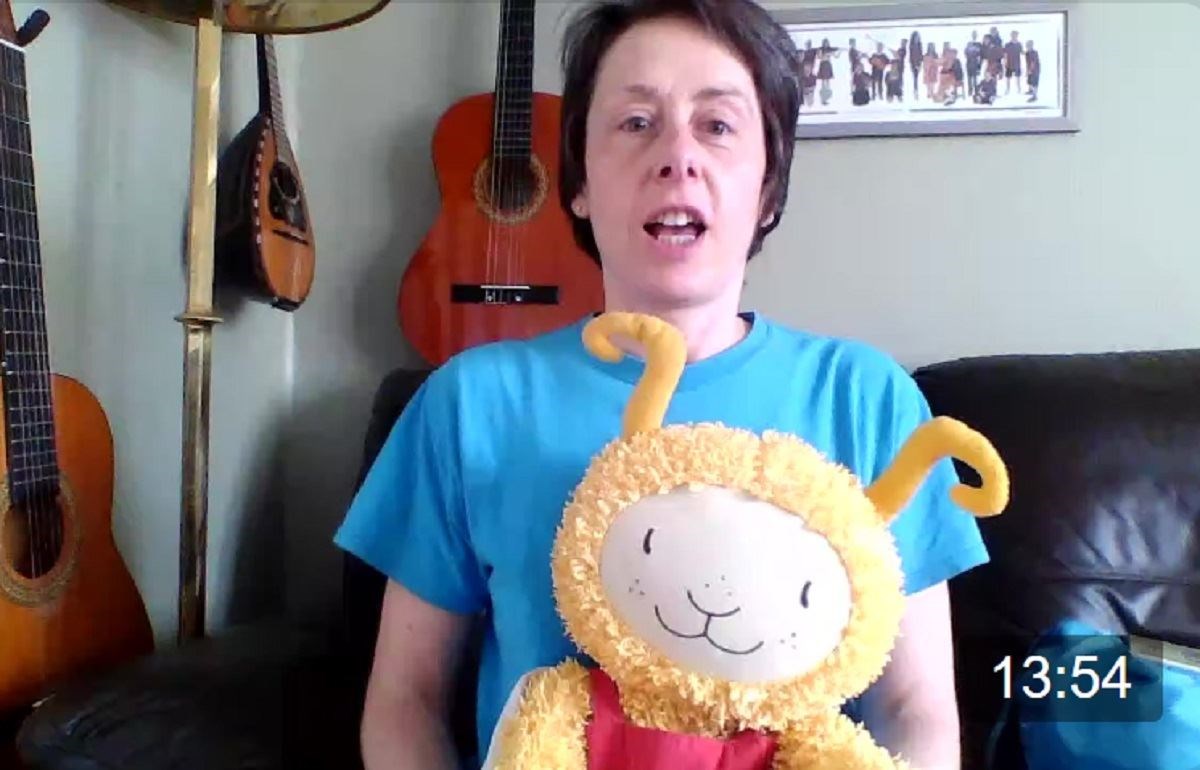 High Life Highland’s Joolz Christie hosts an online Bookbug session.