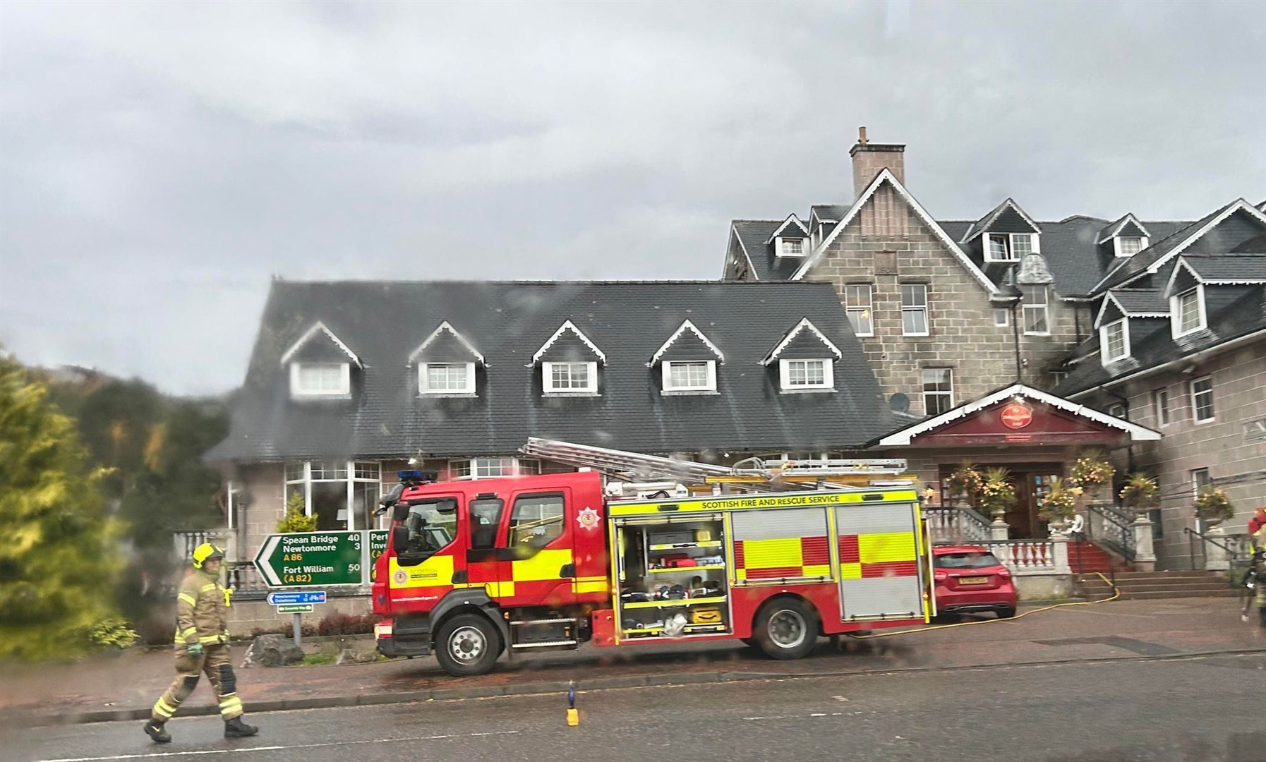 The fire was soon out, say the hotel management