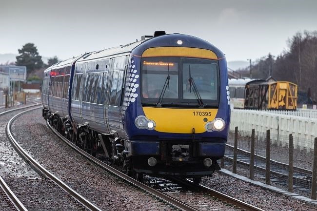 A ScotRail train.