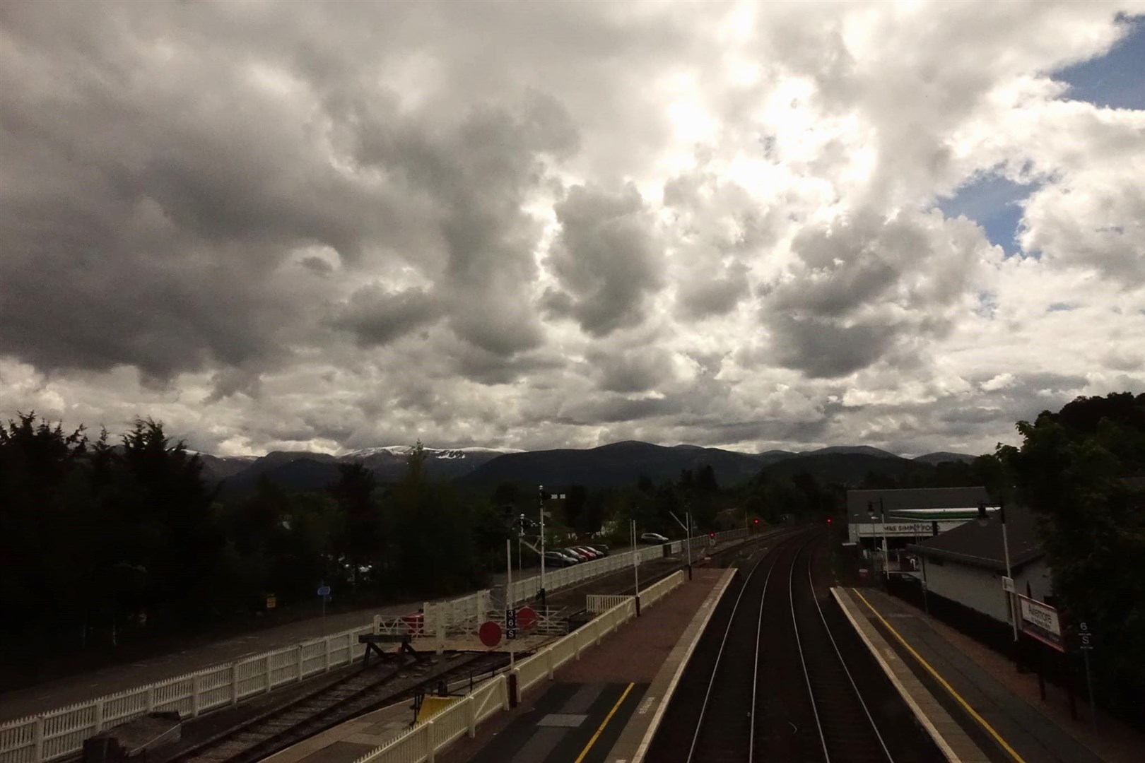 Aviemore: no trains during Storm Babet