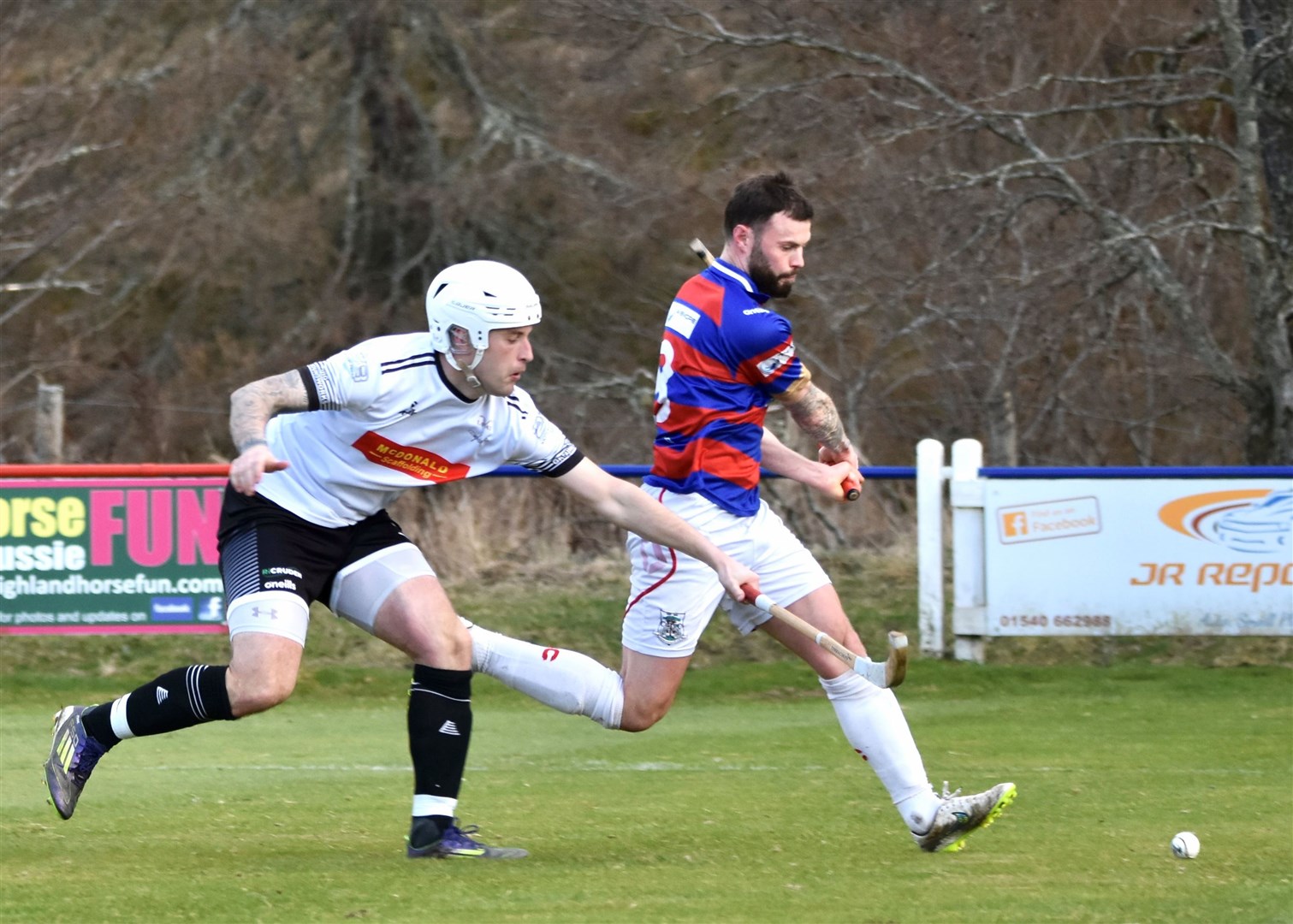 Thomas Borthwick in full flow on Saturday. Picture: Fiona Young.