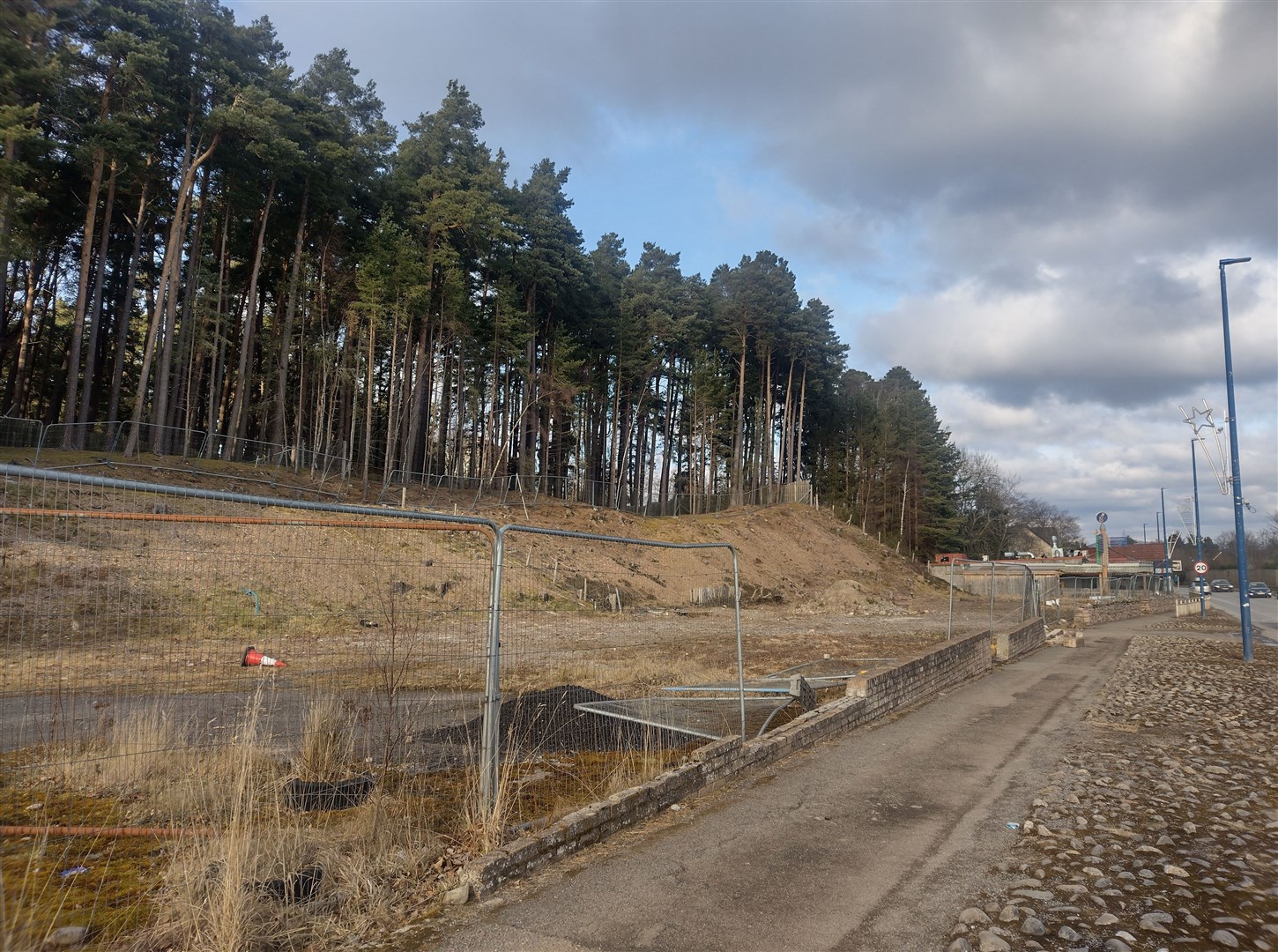 WHAT'S THE PLOT? Gossip lately had pointed to the possibility of a drive-in on Grampian Road where a block of flats have been designed.