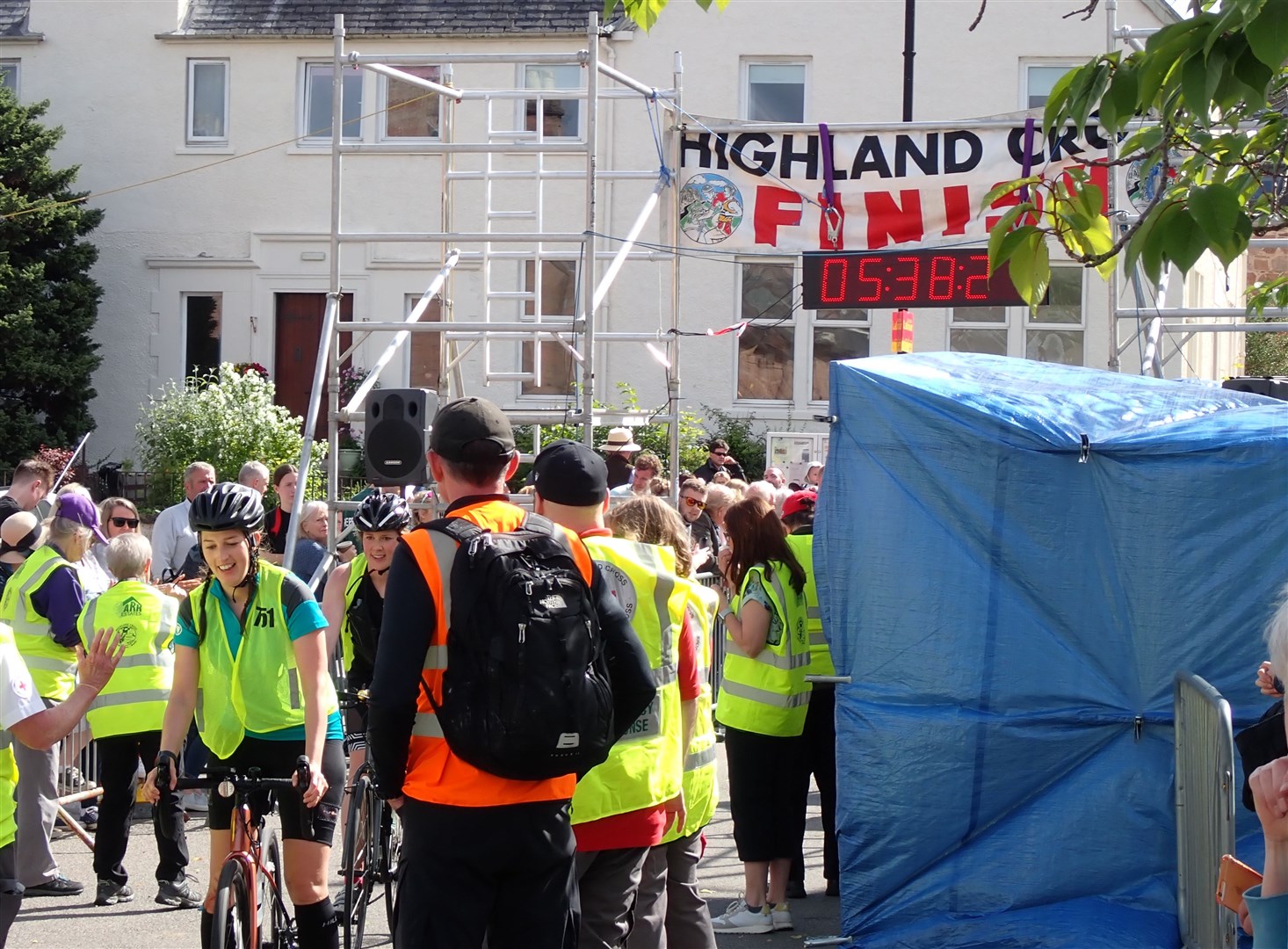 Finishers cross the line in Beauly.