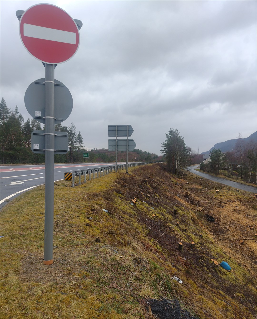 Motorists heading onto this fast section of the A9 can now see much more clearly.