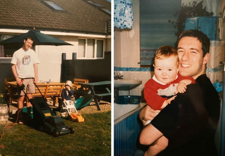 Alistair Wilson with his family.