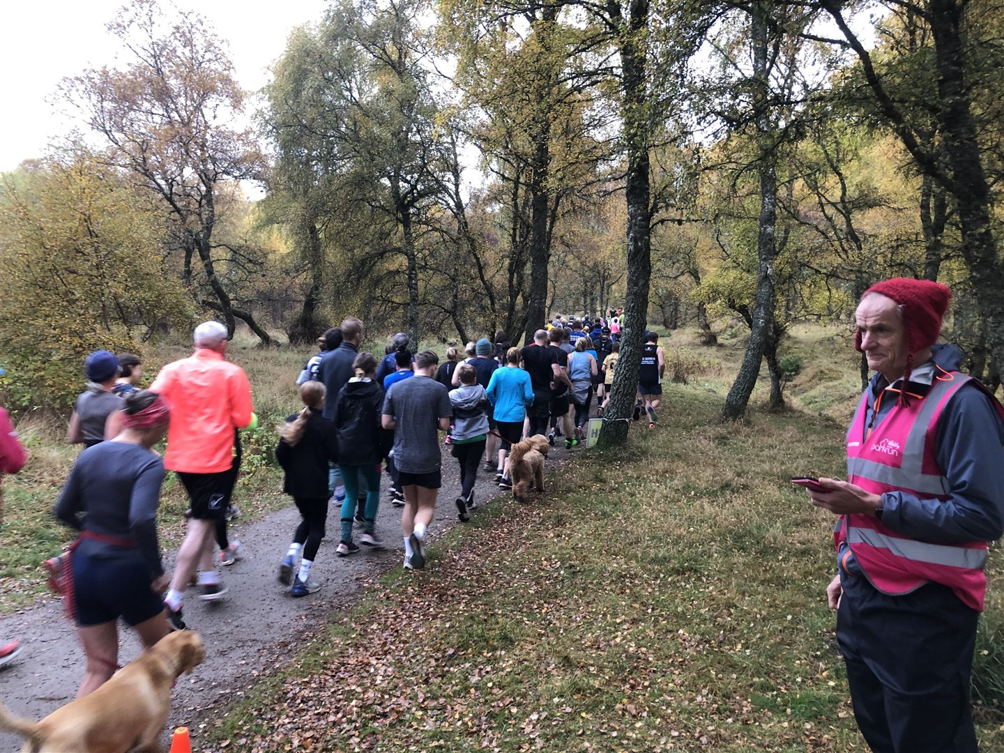 Off they go: this weekend's Parkrun gets under way at Aviemore