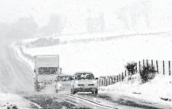 A picture of the bleak midwinter the strath is facing.