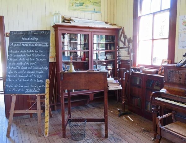 A school classroom at Knockbain School.