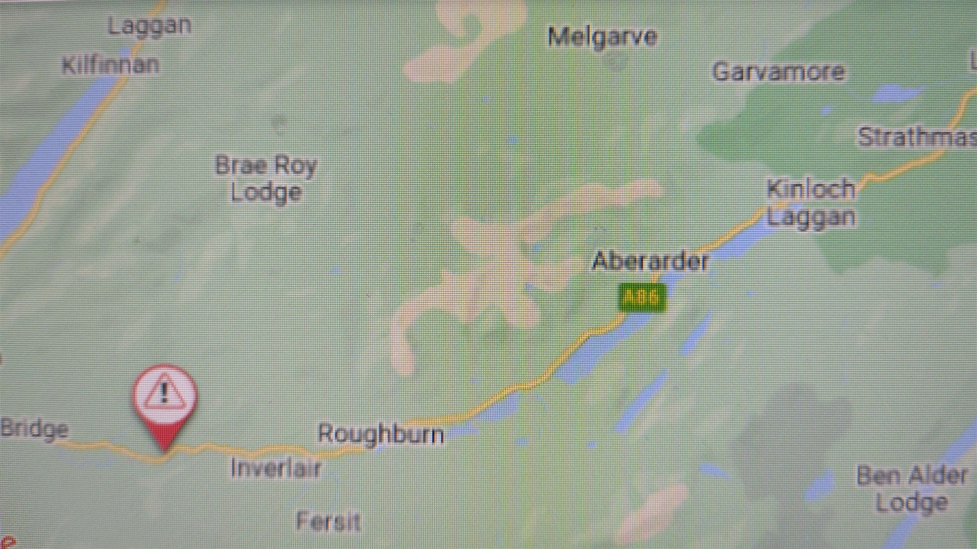Today's map on Traffic Scotland