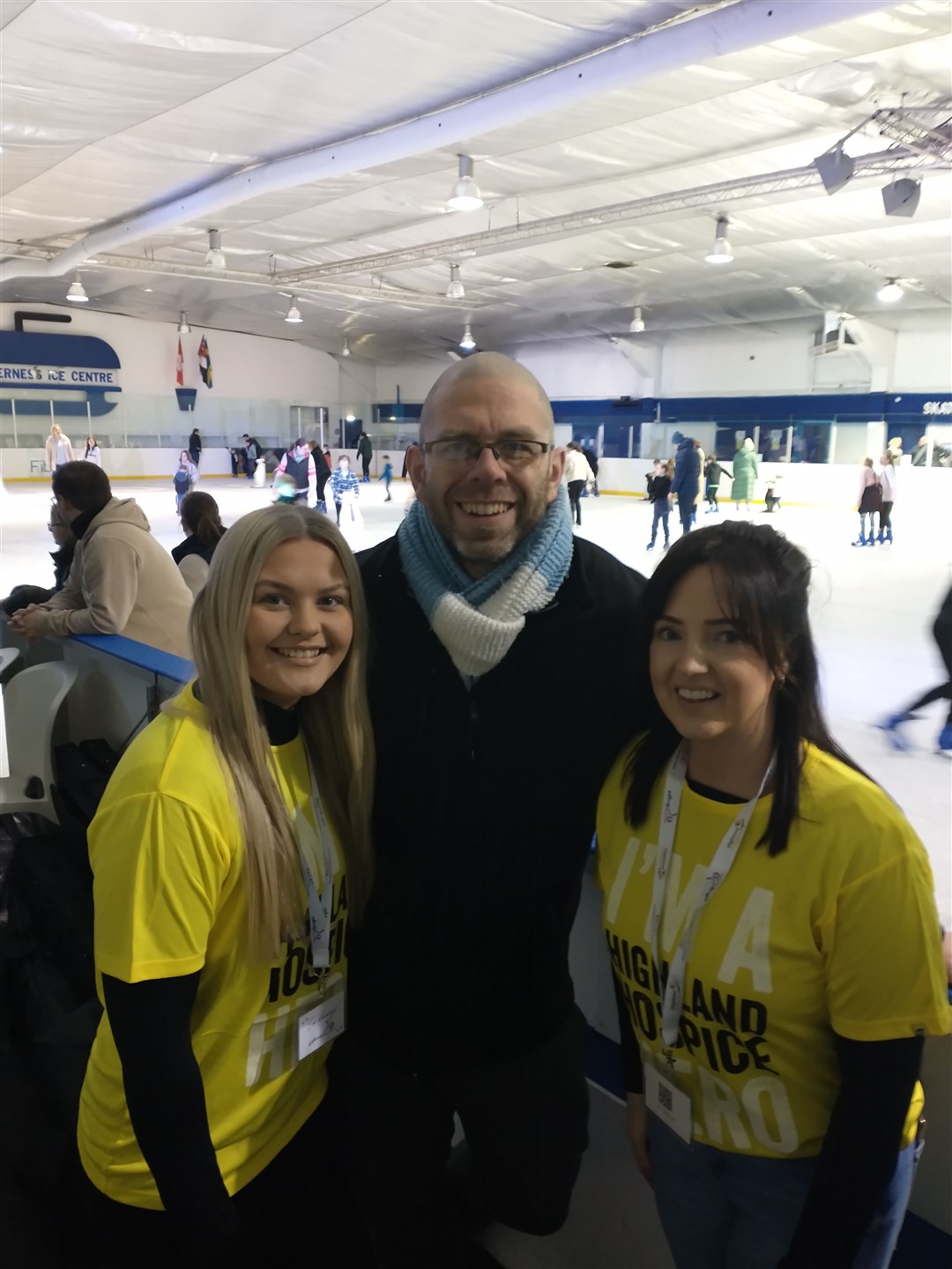 Kaitlyn Heggie, Andy Dixon and Emma MacDonald.