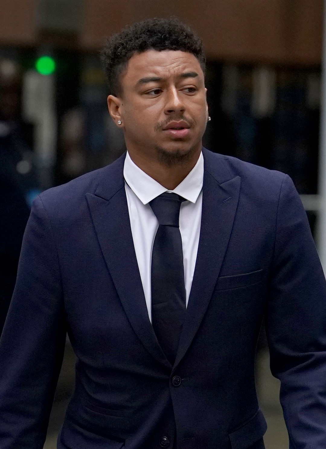 Former Manchester United footballer Jesse Lingard gave evidence in his grandfather’s defence at Liverpool Crown Court (Martin Rickett/PA)