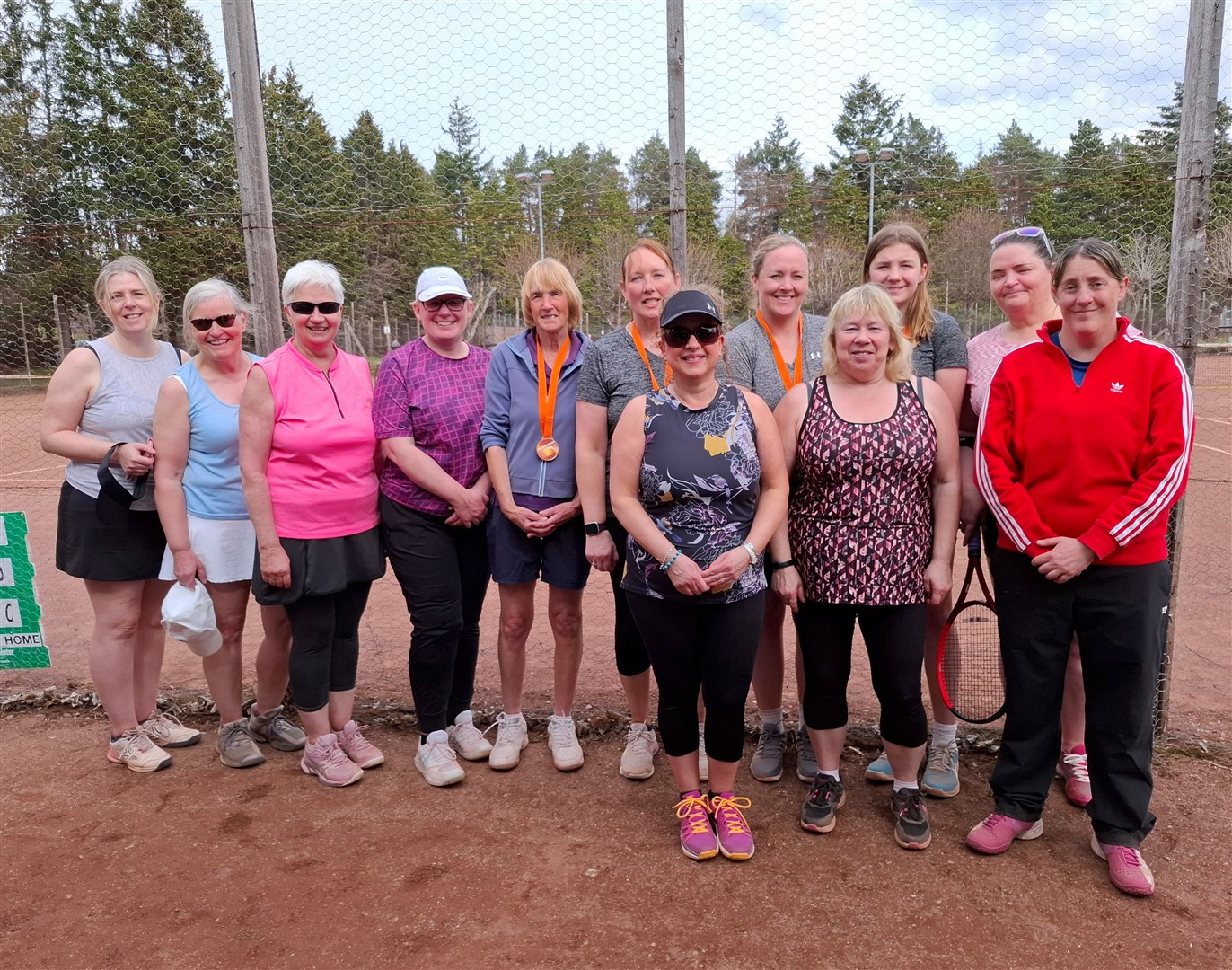 The ladies who took part in the Fast 4 doubles competition.