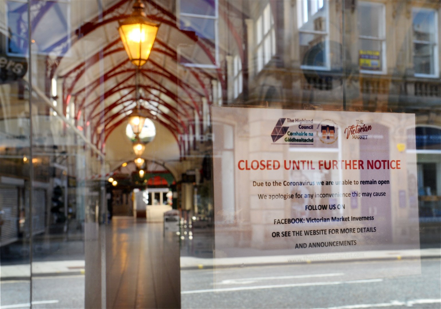 Victorian Market in Inverness which is due to reopen on Monday.