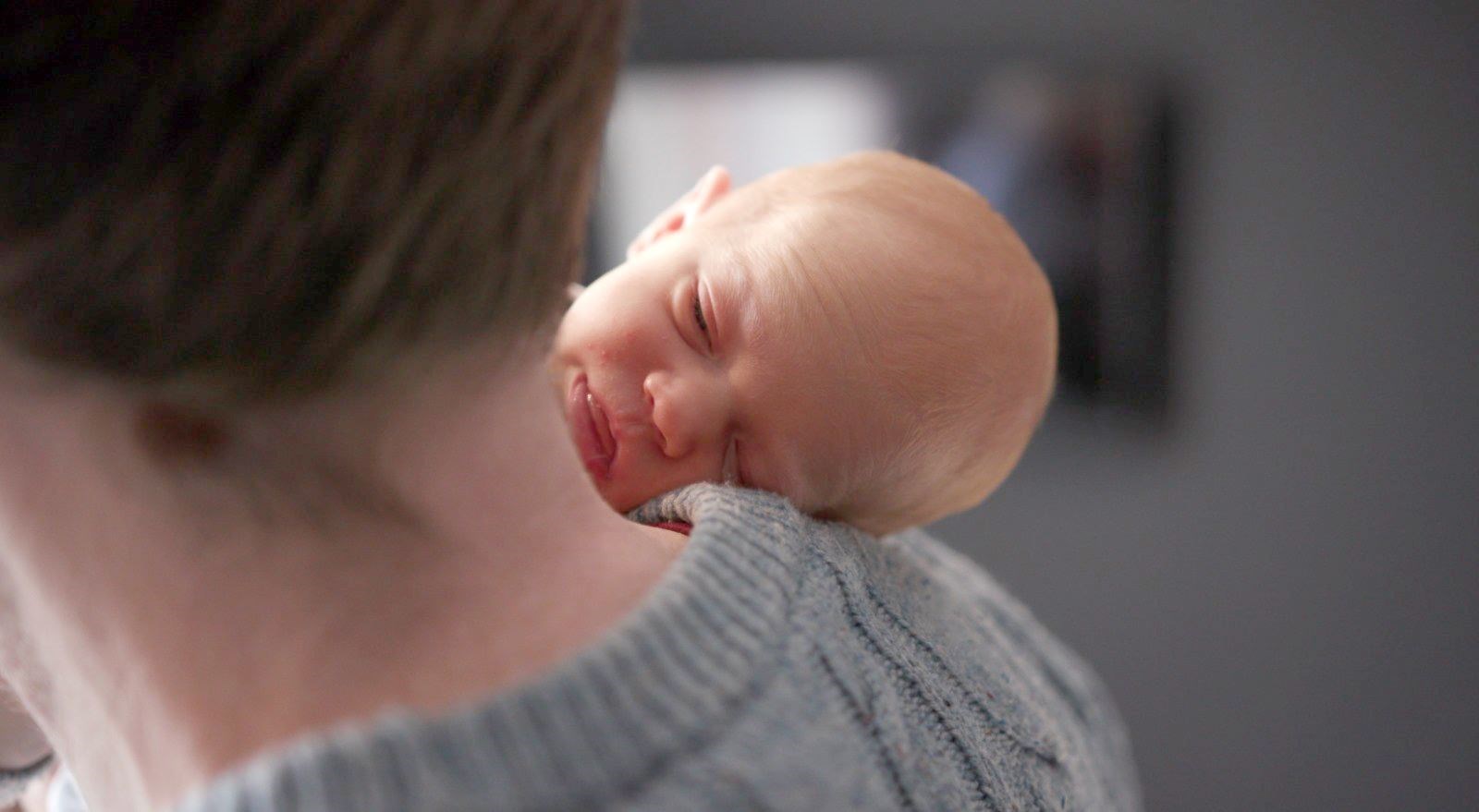 Angus Davidson said the moment his daughter arrived was very emotional (Womb Transplant UK/PA)
