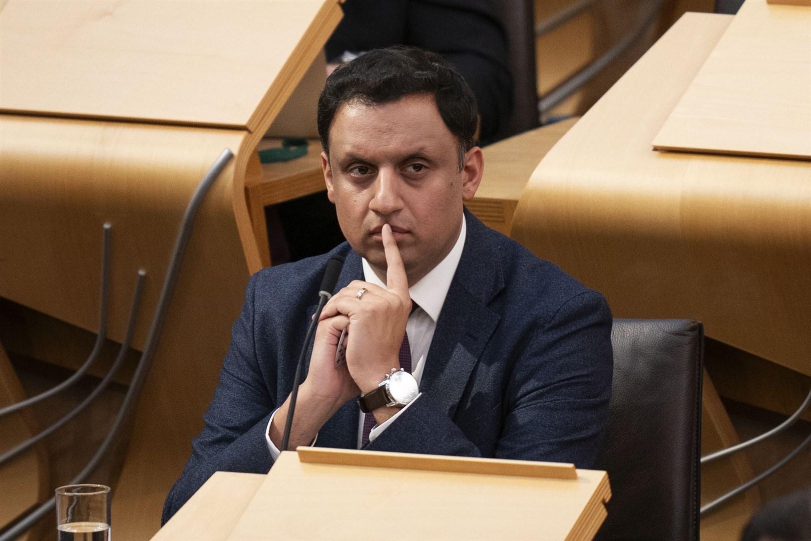 Scottish Labour leader Anas Sarwar accused the SNP of having a ‘record of failure’ on the NHS (Jane Barlow/PA)
