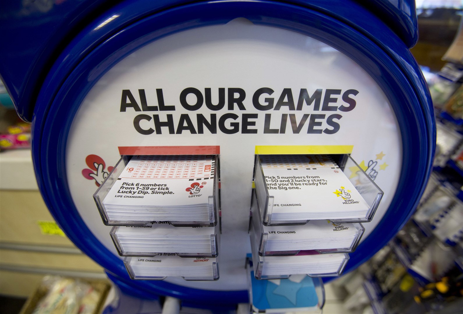 The National Lottery said £30 million is raised for good causes each week by players (PA)